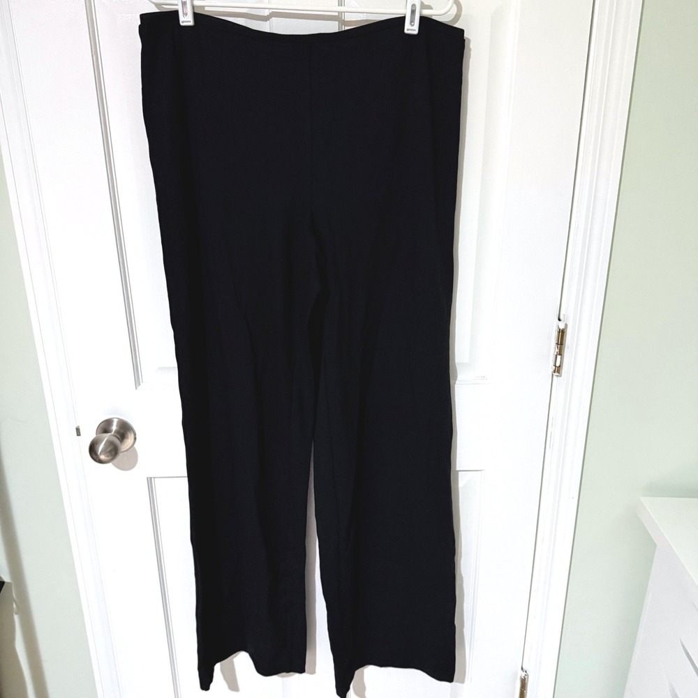 J. Jill Ponte Full Leg Pants Black Tall Size Large LT New With Tags 131603